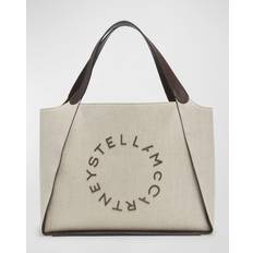 Tasker Stella McCartney Logo Large Tote Bag, Woman, Birch white U