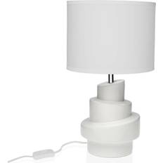 Ceramic Table Lamps Versa White Ceramic Desk 20 x 35 cm Table Lamp