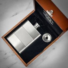 Royal Selangor Pewter Crown & Rose Hip Flask