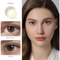 Contact Lenses New'C Amber 14.0mm Natural Color