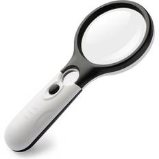 Tlily 3 LED Light 45X Handheld Magnifier Reading Magnifying Glass Lens Jewelry Loupe