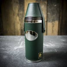 Grün Flachmänner Pinder Brothers Green Hunters Gift Set Hip Flask