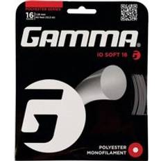 Carbon Fiber/Graphite Tennis Strings Gamma IO Soft Charcoal String Set 12,2m grey