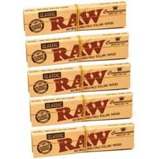 Smoking Accessories Raw 24 Booklets of Connoisseur King Slim Rolling Papers + Roach Tips