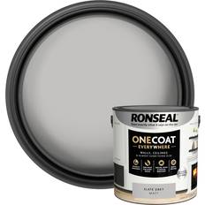 2.5l wood paint grey Ronseal One Coat Everywhere Multi Surface Slate Wood Paint Grey 2.5L
