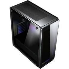 Computer Cases Sahara p35 black tempered glasses atx case without