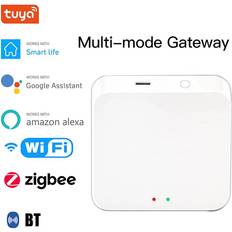 Tomtop Jms Tuya ZigBee WiFi BT Mesh Hub Smart Multi-mode Gateway Work with Tuya Smart Life App Voice Control