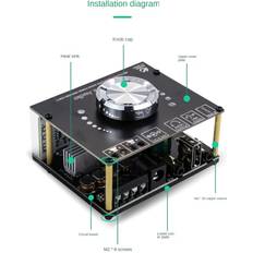 Amplifiers & Receivers Veneka XY-W50H HIFI Level 50Wx2 Stereo Bluetooth Digital Amplifier Module