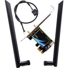 PCI Wireless Network Cards Deal4go QCNFA34AC QCA61X4A 5GHz 802.11ac 867Mbps PCi-e Express Wireless WiFi Adapter WLAN Card w/Bluetooth 4.1 for Qualcomm Atheros QCNFA344A