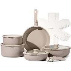 Dishwasher Safe Cookware Carote Nonstick Cookware Set with lid 15 Parts