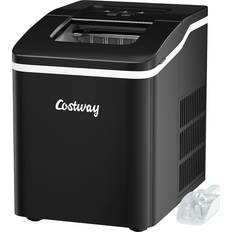 Adjustable Cube Size Ice Makers Goplus Portable Countertop Self-Cleaning Ice Maker Black