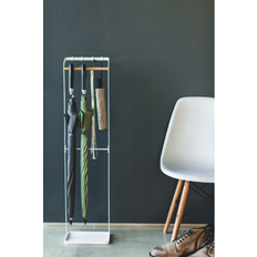 Steel - White Umbrella Stands Yamazaki Home Tower Yamazaki Hanging Space Umbrella Stand