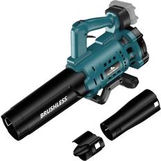 Sumyoung Cordless Leaf Blower for Makita 18V Battery, 480 CFM Electric Blower with Brushless Motor, Lockable to Maintain Speeds up to 130MPH, Handheld Blower for Snow Blowing, Lawn Care, YardNo Battery