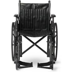 Wheel Chairs Medline K1 Wheelchair, Swing Back Desk-Length Arms, Swing-Away Foot Rests, Vinyl Size 20inches 1 Each Carewell