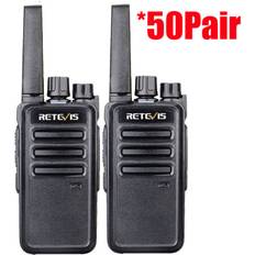 Walkie Talkies Retevis rt68 frs walkie talkies 1200mah 2w radios for school/hotel20x&earpiece Black 16CH