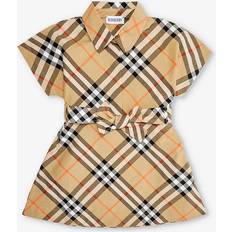 Beige Dresses Children's Clothing Burberry Girls Sand Ip Check Kids Giulietta Checked Cotton-poplin Dress Months