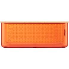 Bodum Madkasser Bodum Brødkasse Med Bambuslåg Stor Orange Madkasse