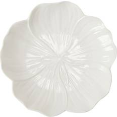 Tåler mikrobølgeovn Flate tallerkener Stiernholm Flora White Flat tallerken 25cm