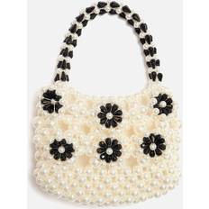 Sister Jane Sister Jane Brooke Acrylic Bead Bag White