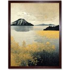 Brown Framed Art ARTERY8 Print Lake National Oregon Framed Art