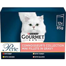 Gourmet Connoisseurs Collection Gravy Wet Cat Food 12x85G, Pack 4