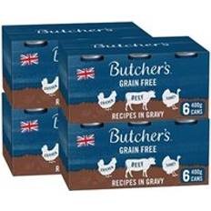 Butcher's Recipes in Gravy Dog Food Tins 6x400g PACK