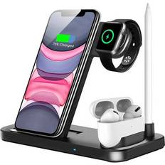 4 in 1 Fast Charger Qi Wireless Charging Station for Apple iPhone Watch Air Pods