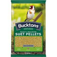 Bucktons peanut & mealworm suet pellets 12.55kg