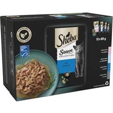 Sheba Pouches 12 85g Sauce Collection Fish