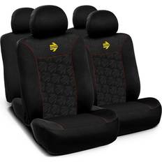 Car Upholstery Momo Seat Covers MOMLSC050BR Black Red 11 Pieces