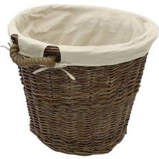 JVL Willow wicker log storage toy Basket