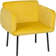 Gold Armchairs BigBuy Home Yellow Black 100 Armchair