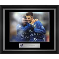 CHELSEA Chelsea Gianfranco Zola & Roberto Di Matteo Signed Print Framed Art