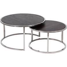 Acciaio Inossidabile Tavoli BigBuy Home Set of 2 Coffee Table 75cm