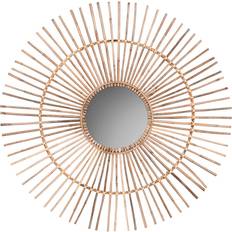 Home ESPRIT Natural Bamboo Wall Mirror