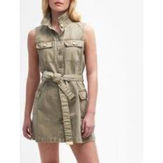 Barbour Dresses Barbour Tamsin Denim Mini Dress Green