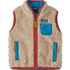 Vests Patagonia Retro-X Fleece Vest Toddler Boys' Dark Natural/Anacapa Blue, 3T