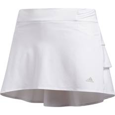 Adidas L Skirts Adidas Junior Golf Ruffled Skort - White (FI8683)