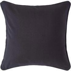 Homescapes Cotton Plain Cushion Cover Black (60x60cm)