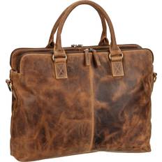 Greenburry Mapper Greenburry Vintage Leather Shopper Bag 40 cm - Brown