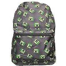 Minecraft AOP Creeper Gaming Ryggsekk Skolesekk Laptop/Tablet/Gadget 42cm