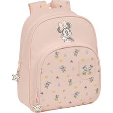 Beige School Bags Safta Minnie Mouse Baby School Bag - Pink