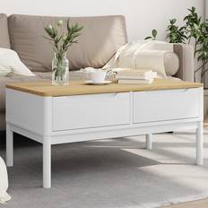 Tall / Furu - Vit Soffbord vidaXL FLORO Soffbord