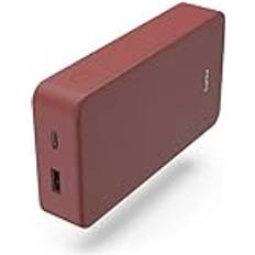 Hama Power Pack Colour 20" 20000mAh, 2 Ausgänge: USB-C, USB-A, Rot