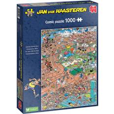 Jvh puslespil Jan Van Haasteren Puslespil af JvH Summer Games Paris 1000 Brikker
