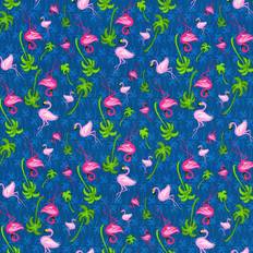 Florals Fabrics pink flamingo Fabrics Blue