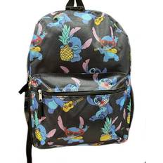 School Bags Stitch Disney Stitch All Over Print 16 Backpack- Black