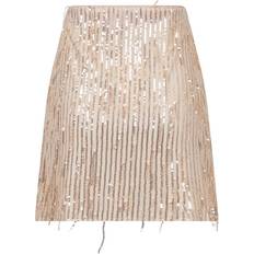 Dame - Roségull Klær Neo Noir Miva Sequins Skirt Korte Skjørt - Hos Magasin