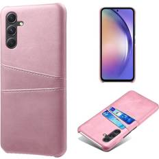 Skalo Samsung A55 5G PU-læder Cover med Pung Rosa guld