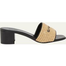 Givenchy Slides Givenchy Logo Raffia Slide Sandal